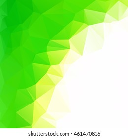 Green Polygonal Mosaic Background, Creative Design Templates