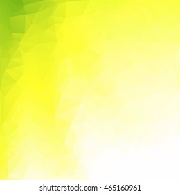 Green Polygonal Mosaic Background, Creative Design Templates