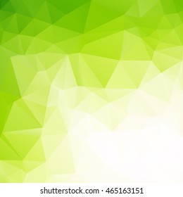 Green Polygonal Mosaic Background, Creative Design Templates