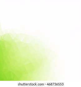 Green Polygonal Mosaic Background, Creative Design Templates