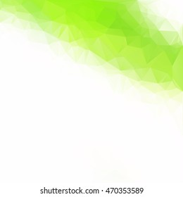 Green Polygonal Mosaic Background, Creative Design Templates