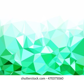 Green Polygonal Mosaic Background, Creative Design Templates
