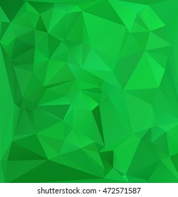 Green Polygonal Mosaic Background, Creative Design Templates