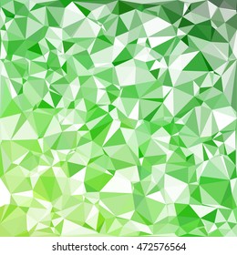 Green Polygonal Mosaic Background, Creative Design Templates