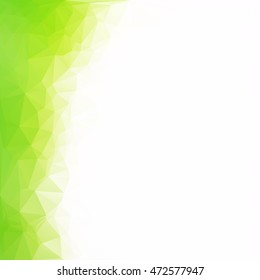 Green Polygonal Mosaic Background, Creative Design Templates