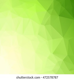 Green Polygonal Mosaic Background, Creative Design Templates