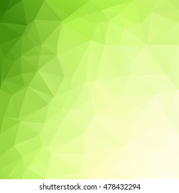 Green Polygonal Mosaic Background, Creative Design Templates