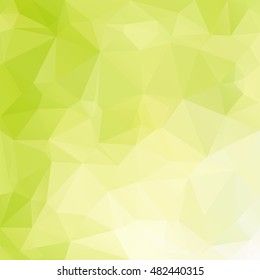 Green Polygonal Mosaic Background, Creative Design Templates