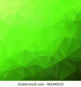 Green Polygonal Mosaic Background, Creative Design Templates