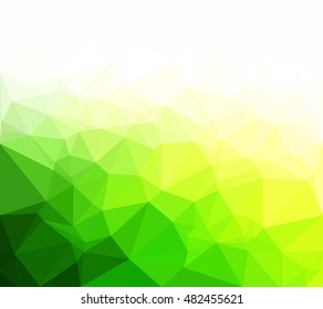 Green Polygonal Mosaic Background, Creative Design Templates
