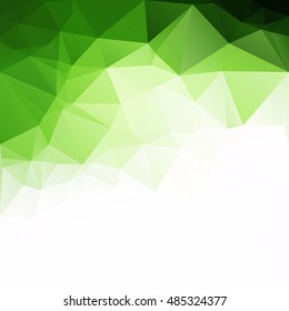 Green Polygonal Mosaic Background, Creative Design Templates