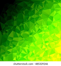 Green Polygonal Mosaic Background, Creative Design Templates