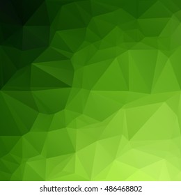 Green Polygonal Mosaic Background, Creative Design Templates