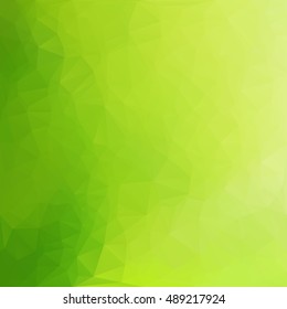 Green Polygonal Mosaic Background, Creative Design Templates