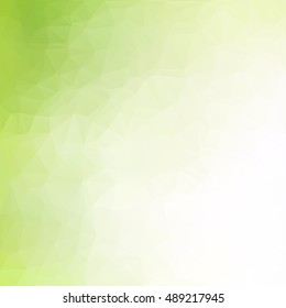 Green Polygonal Mosaic Background, Creative Design Templates