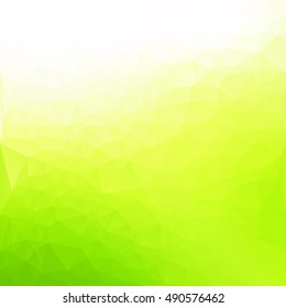 Green Polygonal Mosaic Background, Creative Design Templates