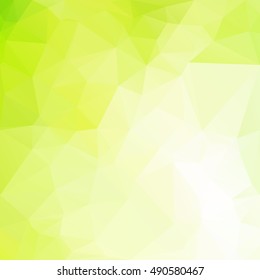 Green Polygonal Mosaic Background, Creative Design Templates