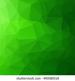 Green Polygonal Mosaic Background, Creative Design Templates