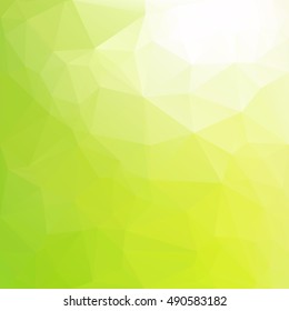 Green Polygonal Mosaic Background, Creative Design Templates