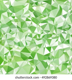Green Polygonal Mosaic Background, Creative Design Templates