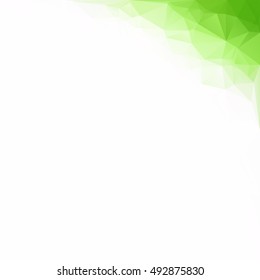Green Polygonal Mosaic Background, Creative Design Templates