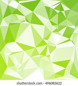 Green Polygonal Mosaic Background, Creative Design Templates