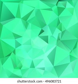 Green Polygonal Mosaic Background, Creative Design Templates