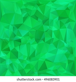 Green Polygonal Mosaic Background, Creative Design Templates