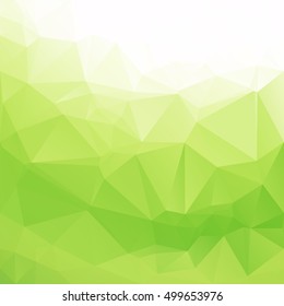 Green Polygonal Mosaic Background, Creative Design Templates