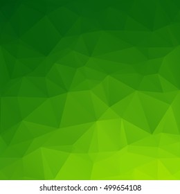 Green Polygonal Mosaic Background, Creative Design Templates