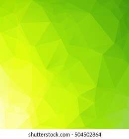 Green Polygonal Mosaic Background, Creative Design Templates