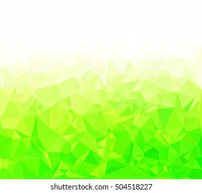 Green Polygonal Mosaic Background, Creative Design Templates