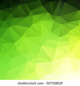 Green Polygonal Mosaic Background, Creative Design Templates