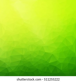 Green Polygonal Mosaic Background, Creative Design Templates