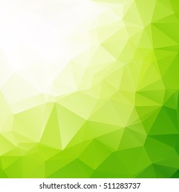Fondo de mosaico del polígono verde, plantillas de diseño creativo