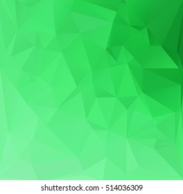 Green Polygonal Mosaic Background, Creative Design Templates