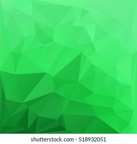 Green Polygonal Mosaic Background, Creative Design Templates