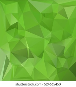 Green Polygonal Mosaic Background, Creative Design Templates