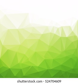 Green Polygonal Mosaic Background, Creative Design Templates