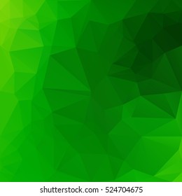 Green Polygonal Mosaic Background, Creative Design Templates