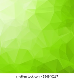 Green Polygonal Mosaic Background, Creative Design Templates