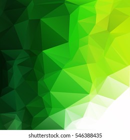 Green Polygonal Mosaic Background, Creative Design Templates