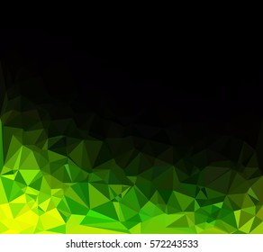 Green Polygonal Mosaic Background, Creative Design Templates