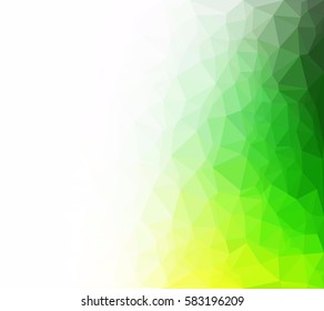 Green Polygonal Mosaic Background, Creative Design Templates