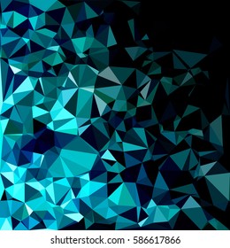 Green Polygonal Mosaic Background, Creative Design Templates