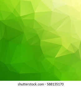 Fondo de mosaico del polígono verde, plantillas de diseño creativo