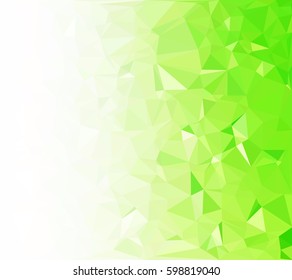 Green Polygonal Mosaic Background, Creative Design Templates