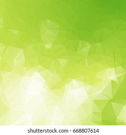 Green Polygonal Mosaic Background, Creative Design Templates