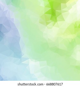 Green Polygonal Mosaic Background, Creative Design Templates
