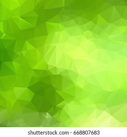 Green Polygonal Mosaic Background, Creative Design Templates